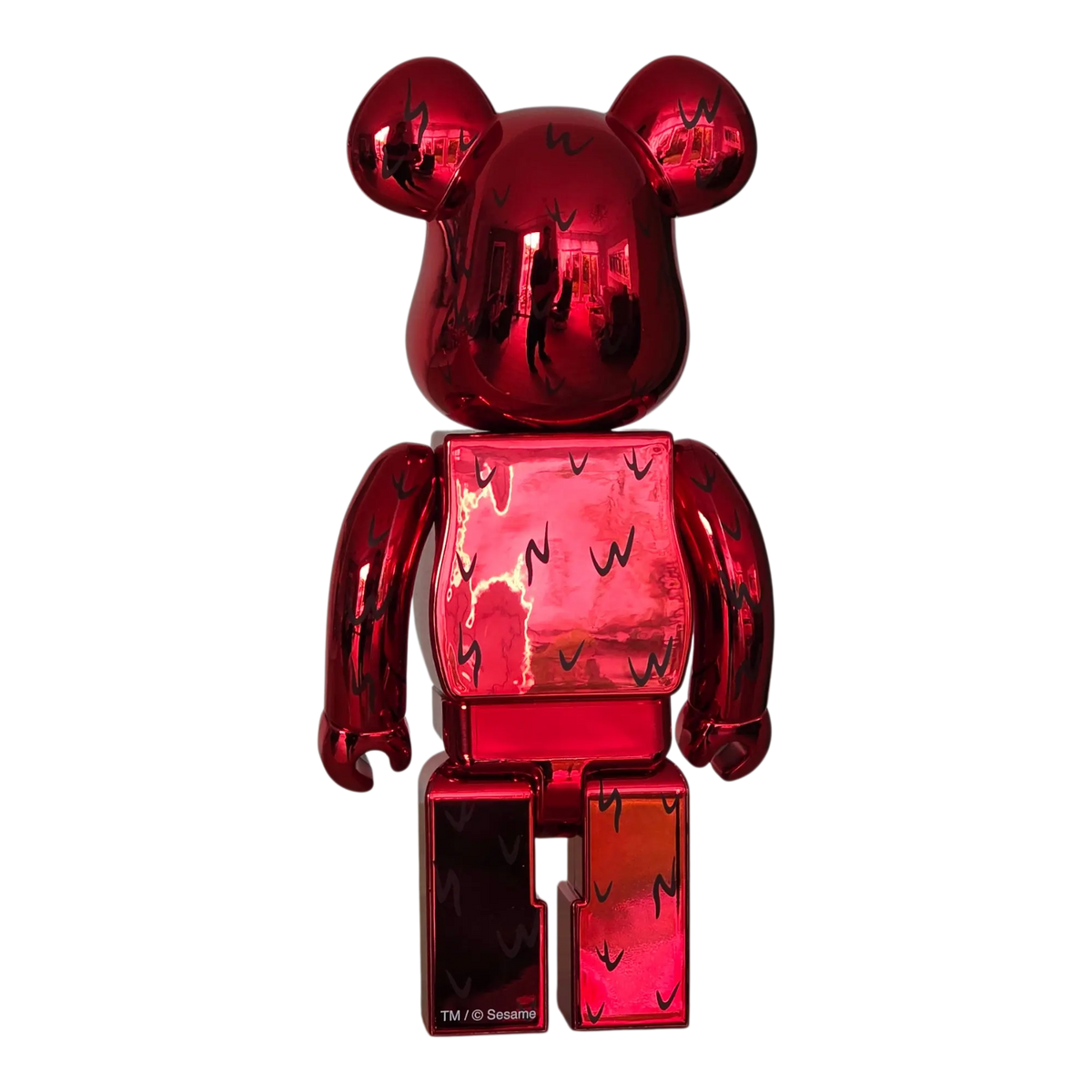 Bearbrick Elmo Chrome Version [Sesame Street] 100%+400% Rückseite