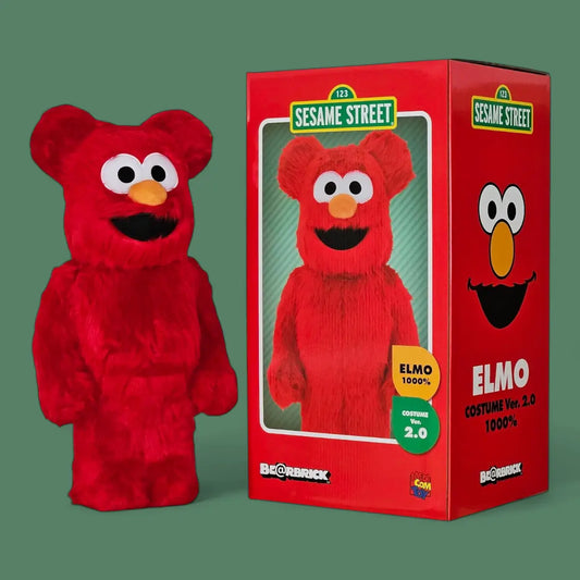 Bearbrick Elmo Costume Version 2.0 [Sesame Street] 1000% mit Verpackung
