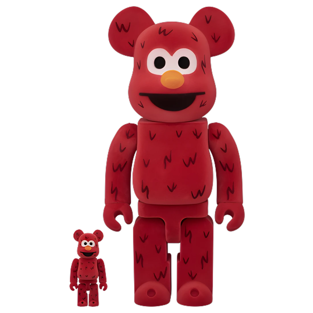 Bearbrick Elmo Flocky Version 100%+400% Herstellerbild 1