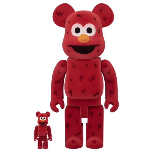 Bearbrick Elmo Flocky Version 100%+400% Herstellerbild 1