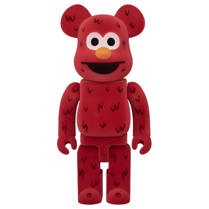 Bearbrick Elmo Flocky Version 100%+400% Herstellerbild 3