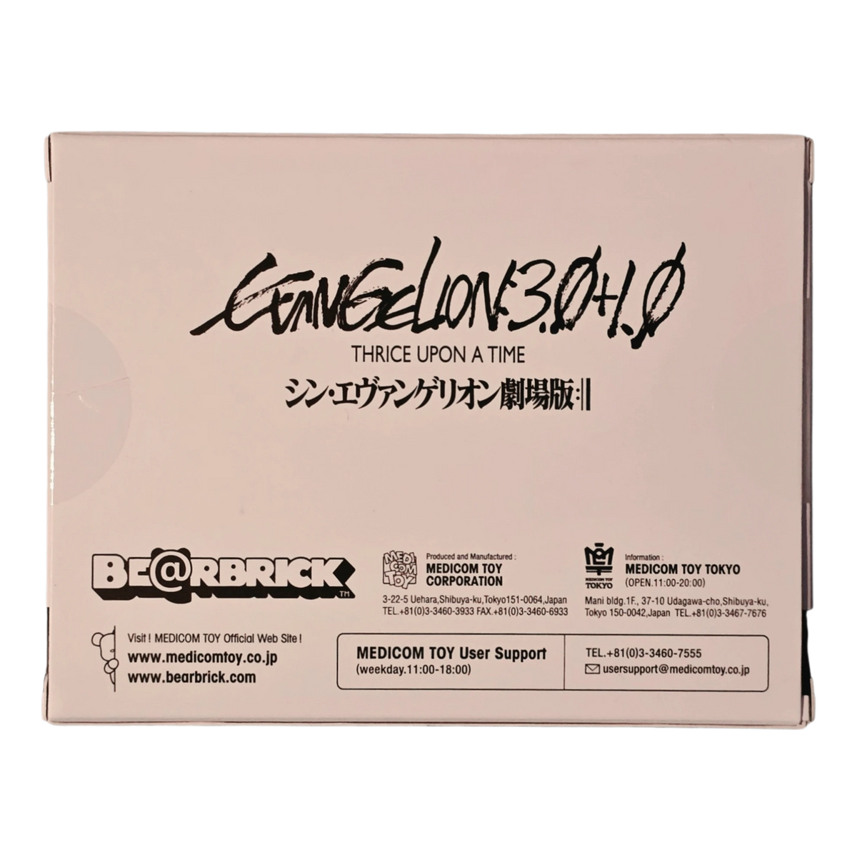 Bearbrick Evangelion New Unit-02α & Evangelion Unit-08β Provisional Combat Form 2er-Set 100% Verpackung Rückseite