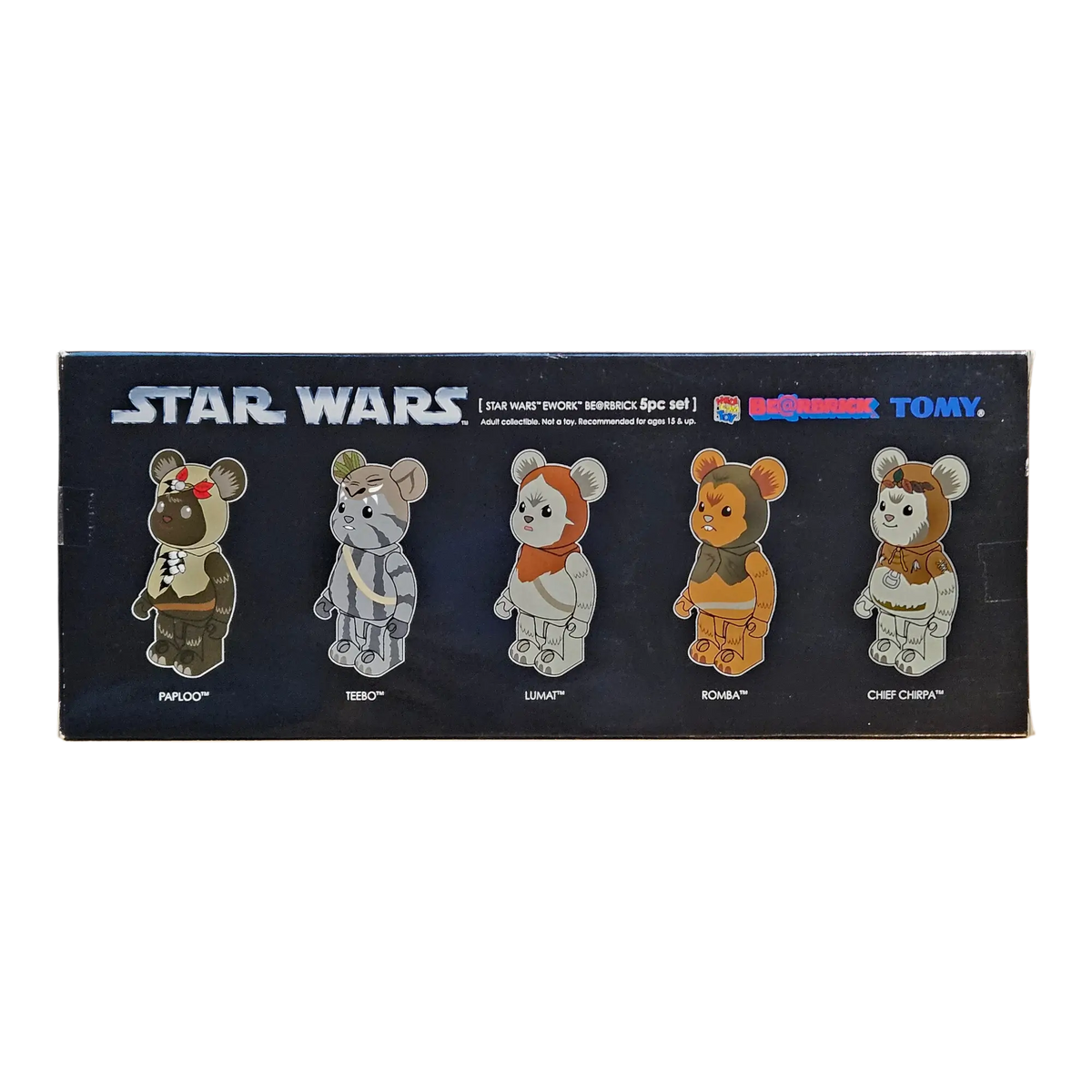 Bearbrick Ewok 5er-Set [Star Wars] 100% Verpackungsrückseite