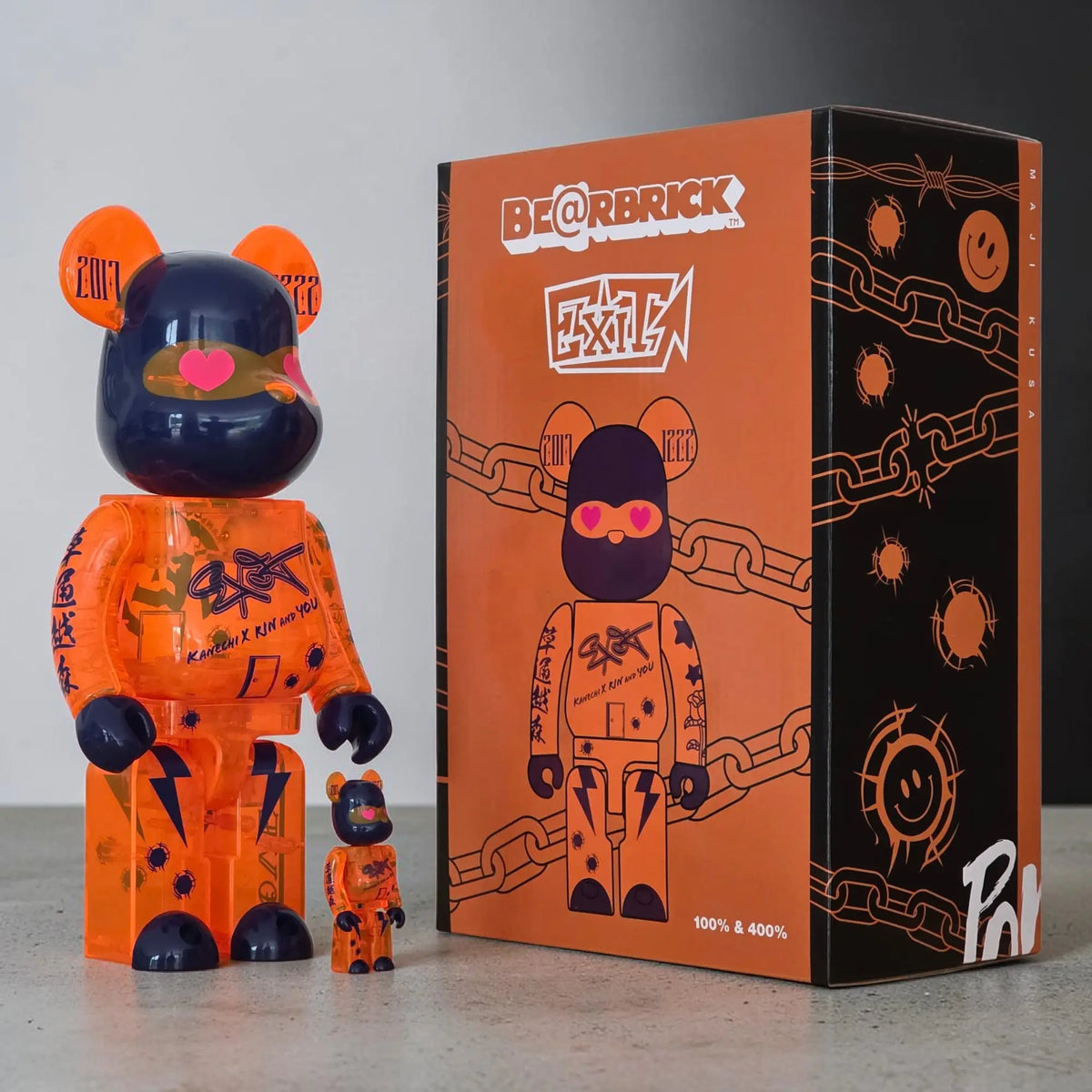 Bearbrick Exit 2023 100%+400% mit Verpackung