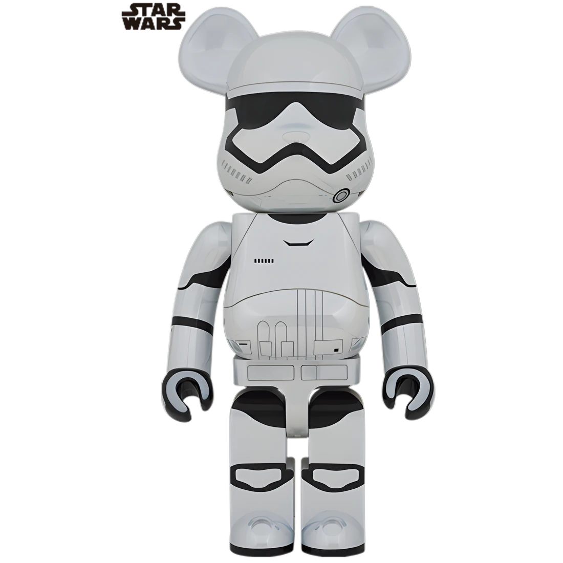 Bearbrick First Order Stormtrooper Chrome Version [Star Wars: Episode VII – The Force Awakens] 1000% Herstellerbild 1