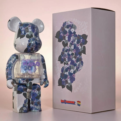 Bearbrick FLOR@ Hydrangea 400% mit Verpackung