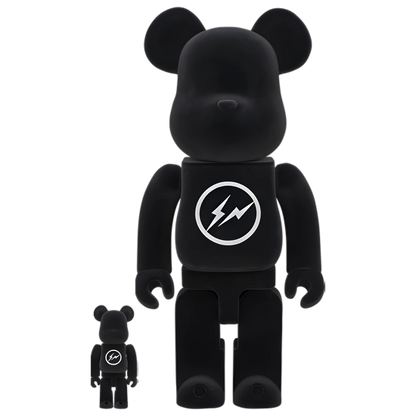 Bearbrick Fragment Flocky Version Black 100%+400% Herstellerbild 1