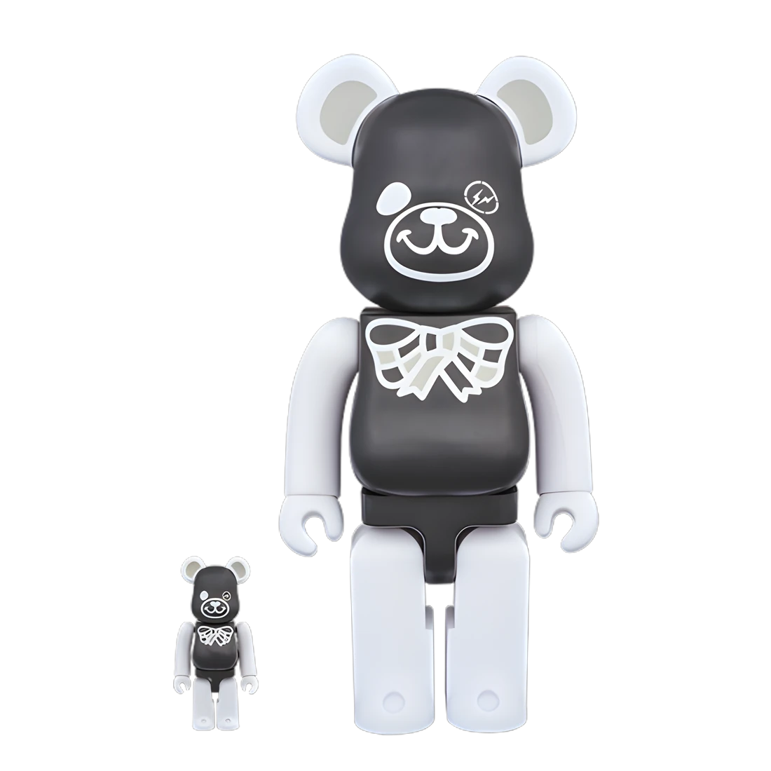 Bearbrick FREEMASONRY × fragmentdesign Black 100%+400% Herstellerbild 1