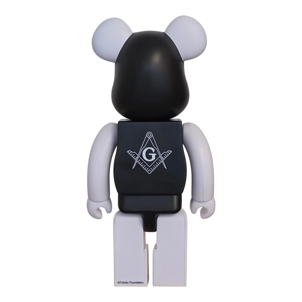 Bearbrick FREEMASONRY × fragmentdesign Black 100%+400% Rückseite