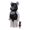 Bearbrick FREEMASONRY × fragmentdesign Black 100%+400% schräg