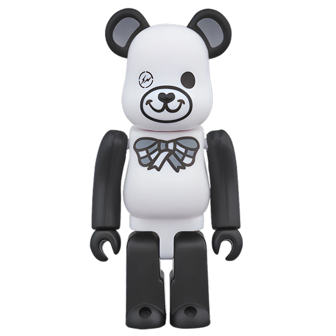 Bearbrick FREEMASONRY × fragmentdesign White 100%+400% Herstellerbild 2