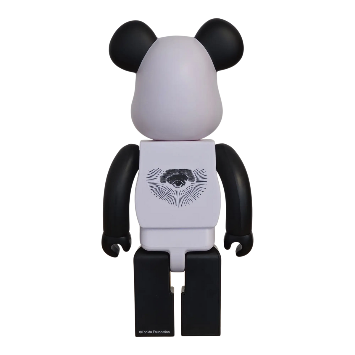 Bearbrick FREEMASONRY × fragmentdesign White 100%+400% Rückseite