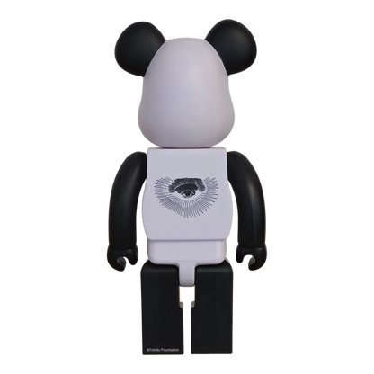 Bearbrick FREEMASONRY × fragmentdesign White 100%+400% Rückseite