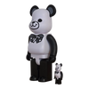 Bearbrick FREEMASONRY × fragmentdesign White 100%+400% schräg