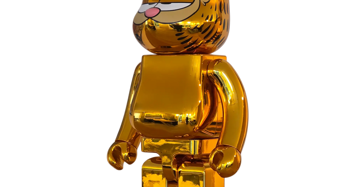BE@RBRICK Garfield Gold Chrome Version 1000%