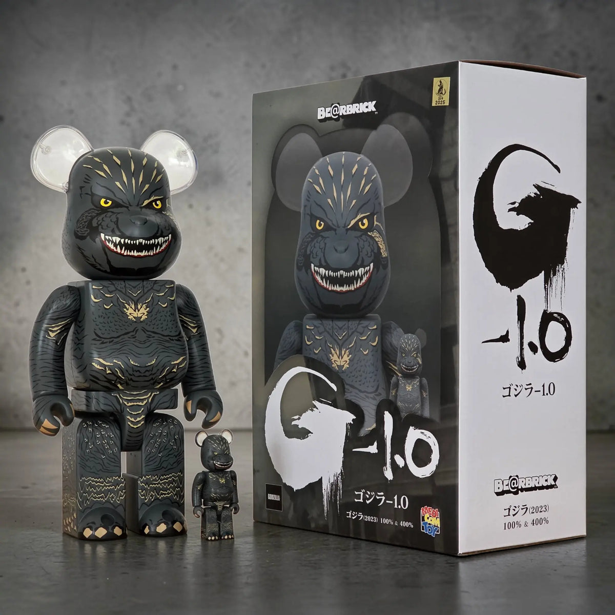 Bearbrick Godzilla 2023 100%+400% mit Verpackung