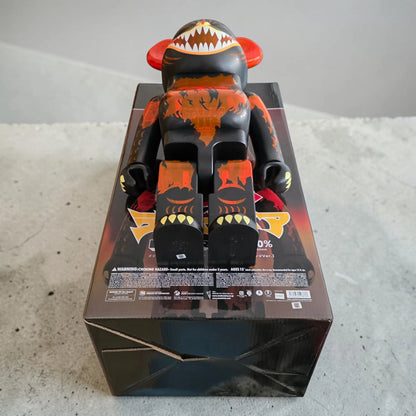 Bearbrick Godzilla Meltdown Clear Orange Version [Godzilla vs. Destoroyah] 1000% Echtheitsmerkmale