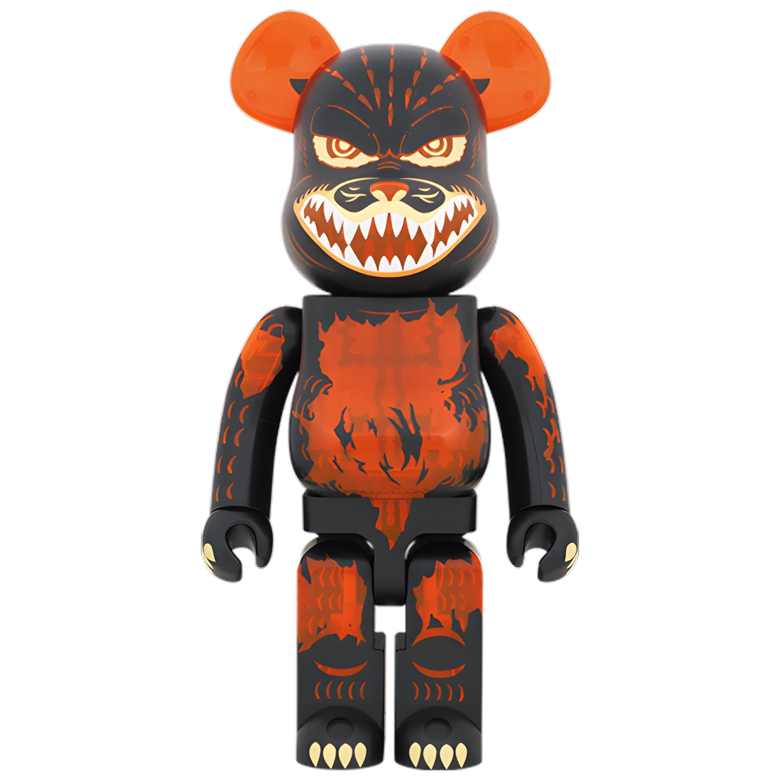 Bearbrick Godzilla Meltdown Clear Orange Version [Godzilla vs. Destoroyah] 1000% Herstellerbild 1