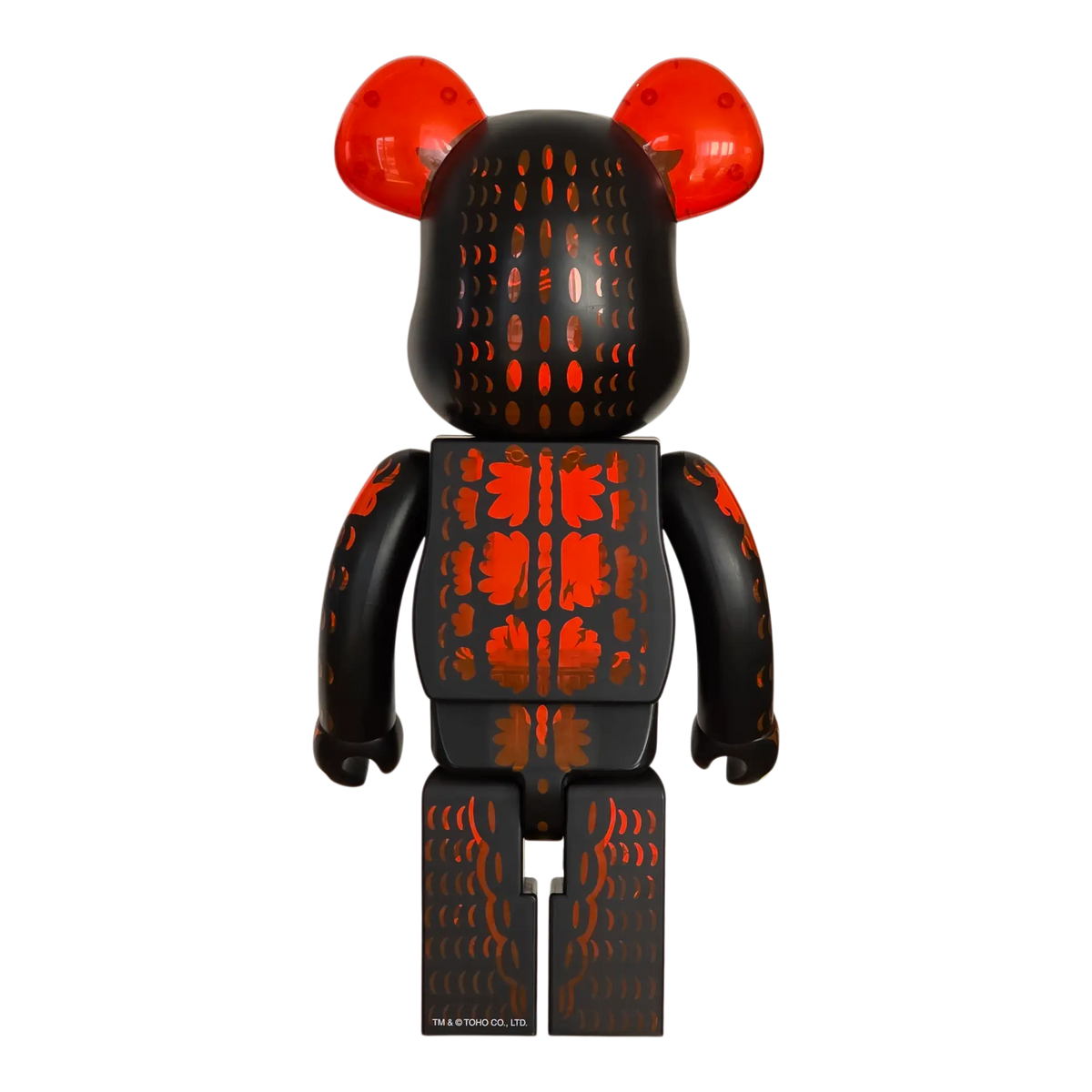 Bearbrick Godzilla Meltdown Clear Orange Version [Godzilla vs. Destoroyah] 1000% Rückseite