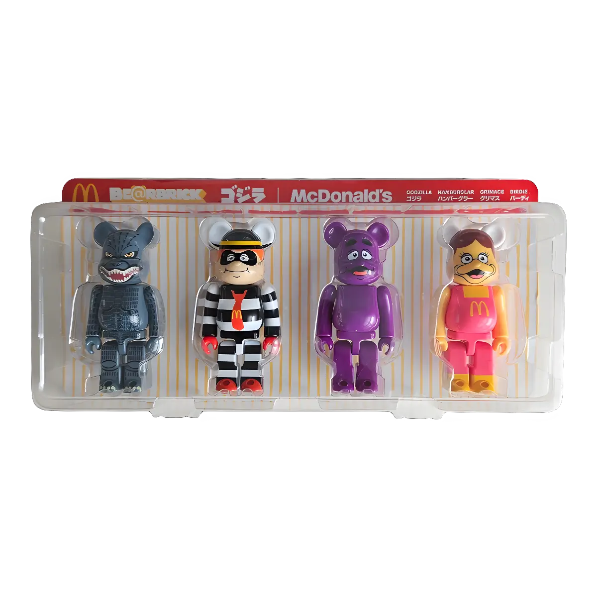 Bearbrick Godzilla vs. McDonald's 150% Verpackung Vorderseite