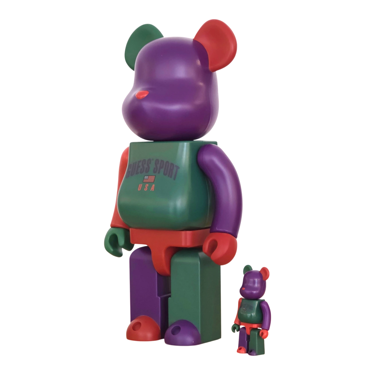 Bearbrick Guess Sport Logo 100%+400% schräg