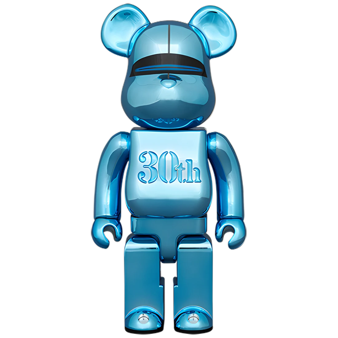 Bearbrick Hajime Sorayama Medicom Toy 30th Anniversary Model Blue 400% Herstellerbild 1