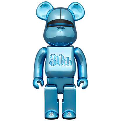 Bearbrick Hajime Sorayama Medicom Toy 30th Anniversary Model Blue 400% Herstellerbild 1
