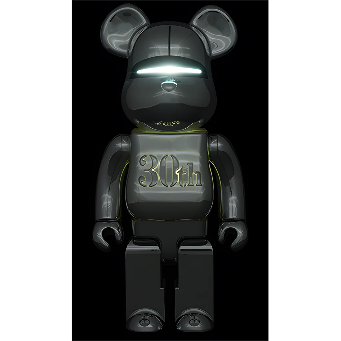 Bearbrick Hajime Sorayama Medicom Toy 30th Anniversary Model Silver 400% Herstellerbild 3