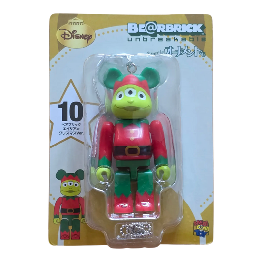 Bearbrick Happy Kuji 'Disney Special Ornament' (2011) - 10 Alien Christmas Gnome Version 100% in der Verpackung