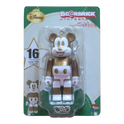 BE@RBRICK Disney Special Ornament - 16 Mickey Mouse Gold & White Version (100%)