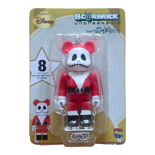 Bearbrick Happy Kuji 'Disney Special Ornament' (2011) - 8 Jack Skellington Santa Version 100% in der Verpackung
