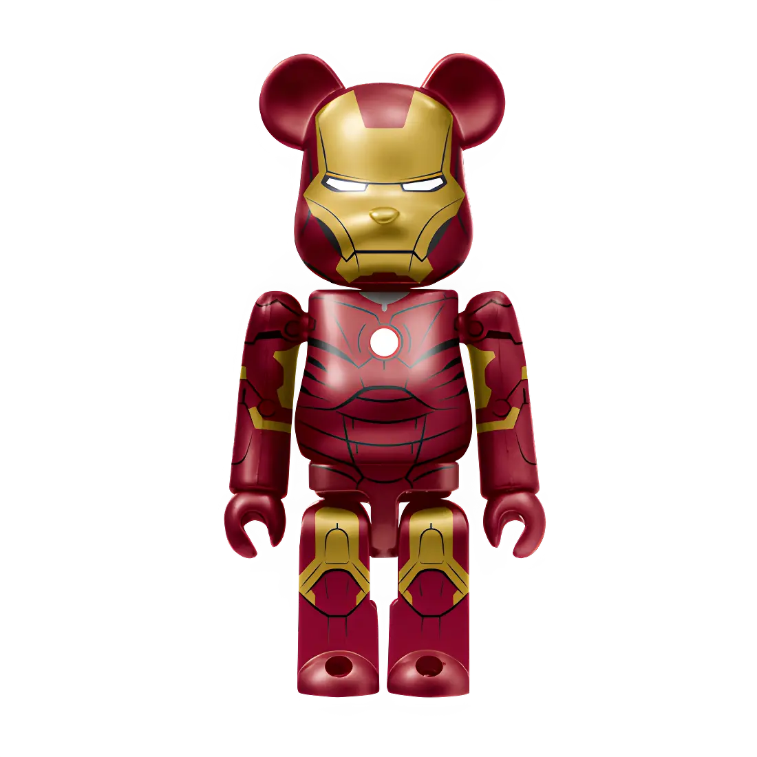 Bearbrick Happy Kuji "MARVEL Studios" - 1 Iron Man Mark 3 100% Herstellerbild
