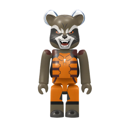 Bearbrick Happy Kuji "MARVEL Studios" - 10 Rocket 100% Herstellerbild