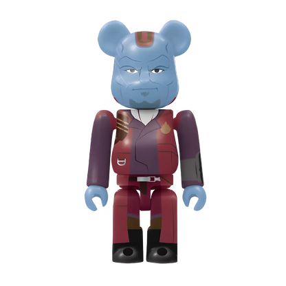 Bearbrick Happy Kuji "MARVEL Studios" - 13 Yondu 100% Herstellerbild