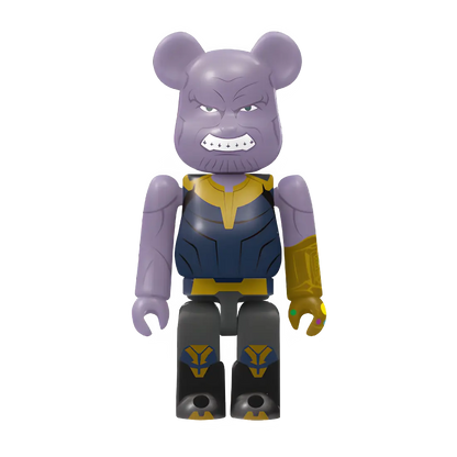 Bearbrick Happy Kuji "MARVEL Studios" - 14 Thanos 100% Herstellerbild