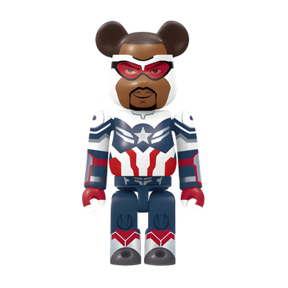 Bearbrick Happy Kuji "MARVEL Studios" - 17 Captain America (Sam Wilson) 100% Herstellerbild