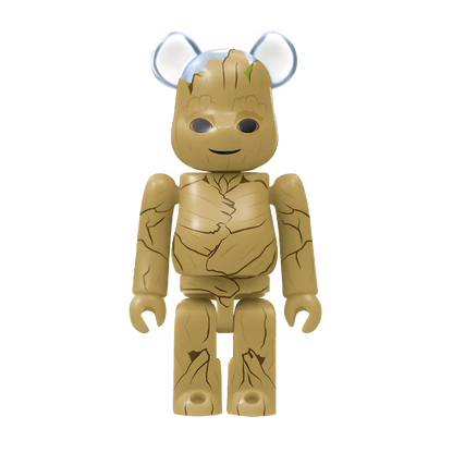 Bearbrick Happy Kuji "MARVEL Studios" - 26 Baby Groot 100% Herstellerbild