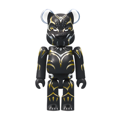 Bearbrick Happy Kuji "MARVEL Studios" - 29 Black Panther (Shuri) 100% Herstellerbild