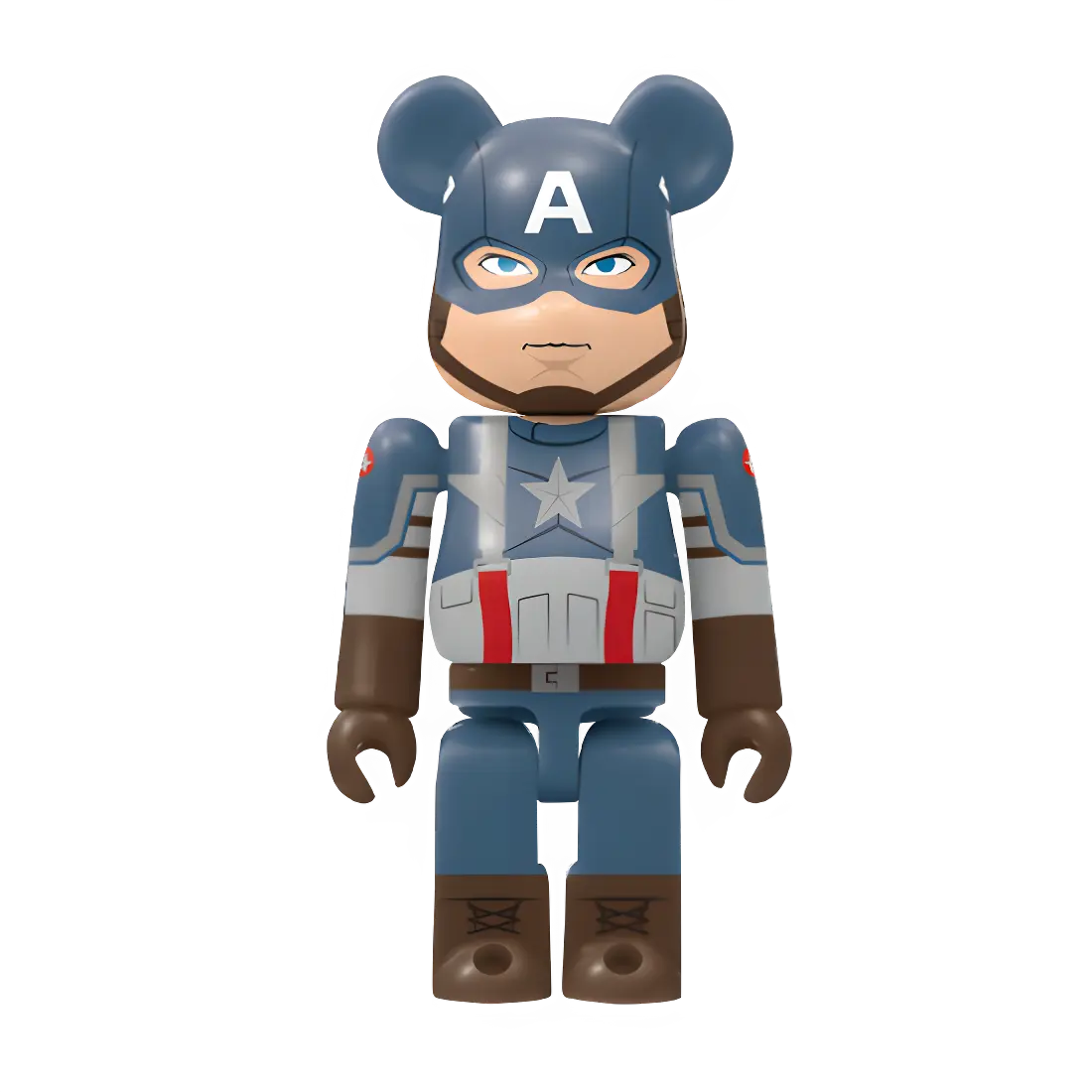 Bearbrick Happy Kuji "MARVEL Studios" - 4 Captain America 100% Herstellerbild