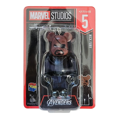 Bearbrick Happy Kuji "MARVEL Studios" - 5 Nick Fury 100% in der Verpackung