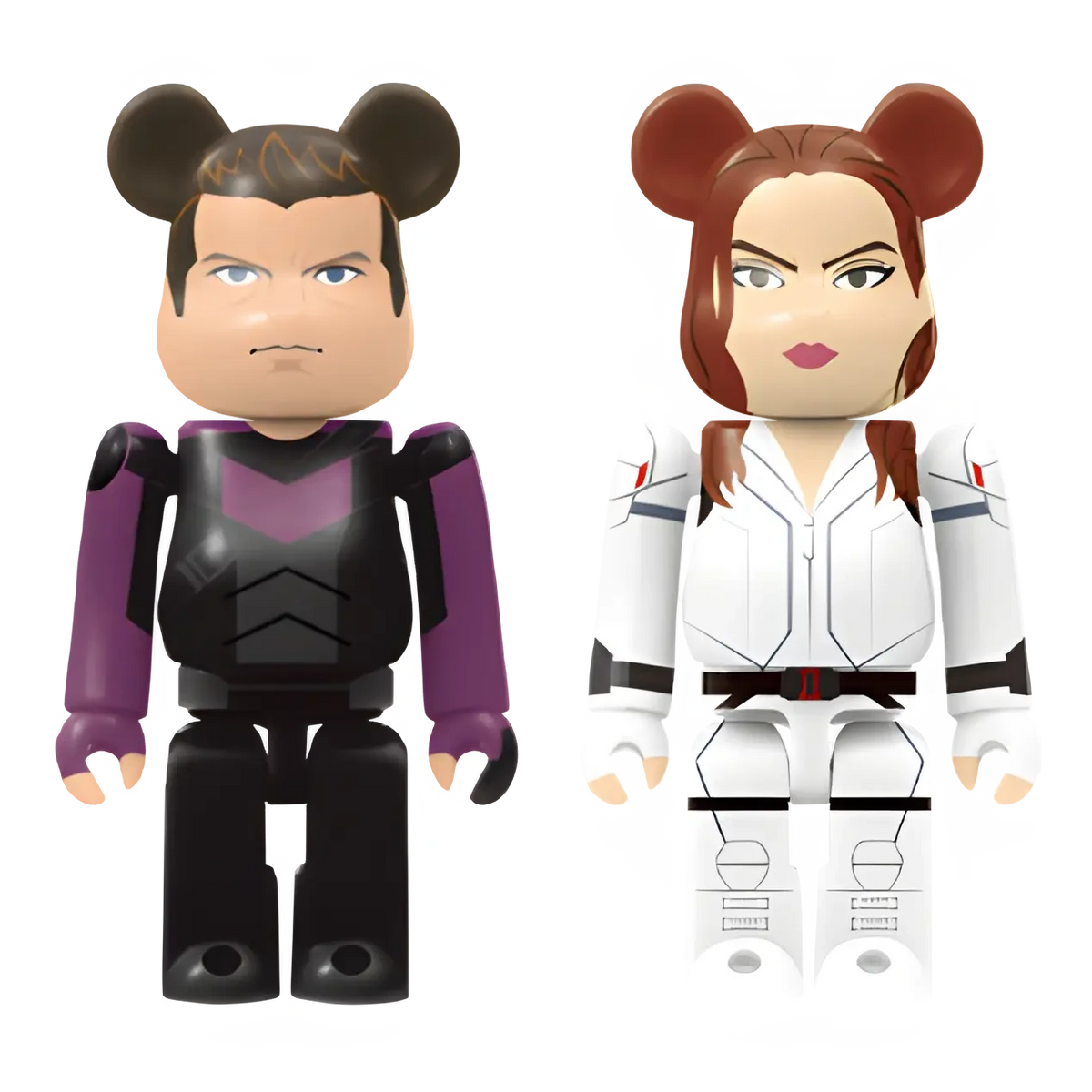 Bearbrick Happy Kuji "MARVEL Studios" - D: Hawkeye & Black Widow 100% Herstellerbild 1