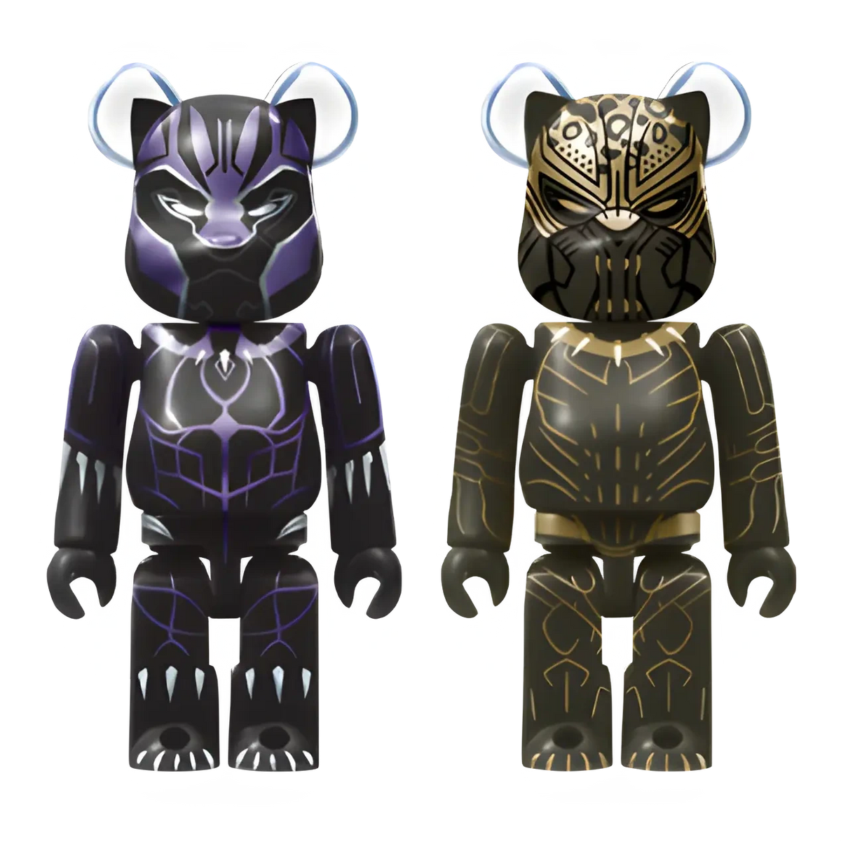 Bearbrick Happy Kuji "MARVEL Studios" - E: Black Panther & Erik Killmonger 100% Herstellerbild 1