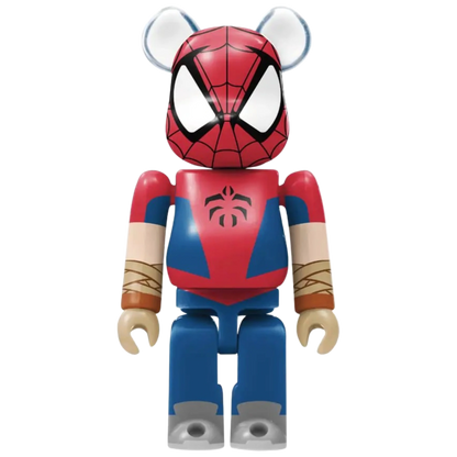 Bearbrick Happy Kuji "Spider-Man: Spider-Verse" 16: Manga Verse Spider-Man 100% Herstellerbild