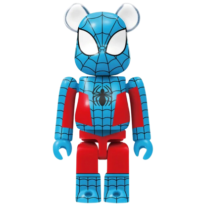 Bearbrick Happy Kuji "Spider-Man: Spider-Verse" 18: Web-Man 100% Herstellerbild