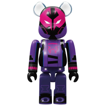 Bearbrick Happy Kuji "Spider-Man: Spider-Verse" 25: Prowler Miles G. Morales 100% Herstellerbild
