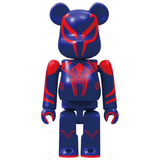 Bearbrick Happy Kuji "Spider-Man: Spider-Verse" 6: Spider-Man 2099 [Type-A] 100% Herstellerbild
