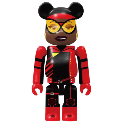 Bearbrick Happy Kuji "Spider-Man: Spider-Verse" 7: Spider-Woman 100% Herstellerbild