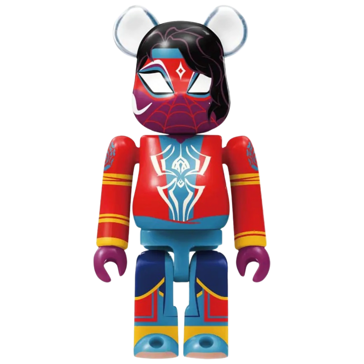 Bearbrick Happy Kuji "Spider-Man: Spider-Verse" 9: Spider-Man India [Type-A] 100% Herstellerbild
