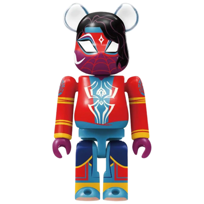 Bearbrick Happy Kuji "Spider-Man: Spider-Verse" 9: Spider-Man India [Type-A] 100% Herstellerbild