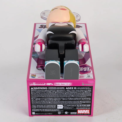 Bearbrick Happy Kuji "Spider-Man: Spider-Verse" L@ST: Spider-Gwen [Type-A] 400% Echtheitsmerkmale